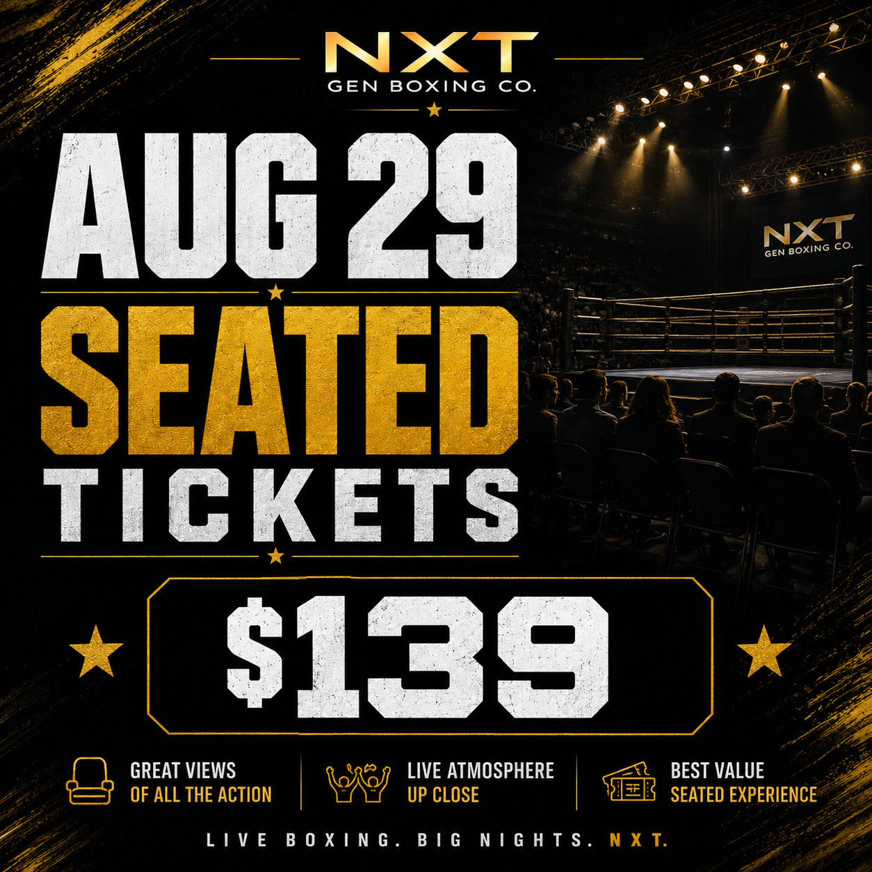 AUG 29 Seated Tickets