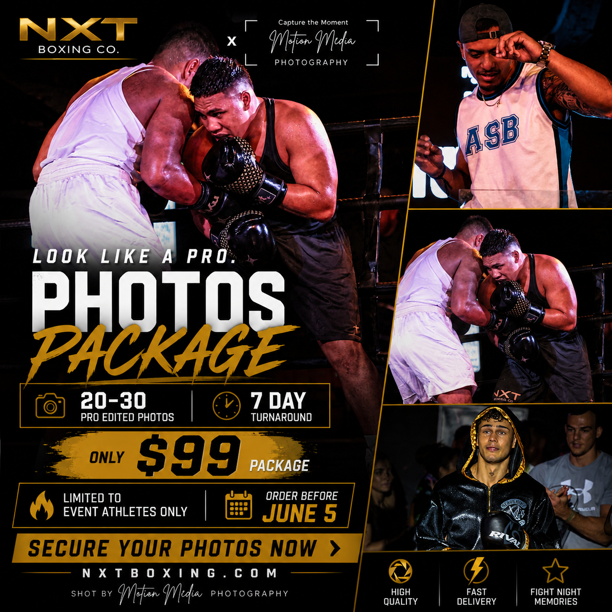 Athletes Photoshoot Package