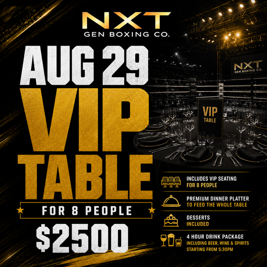 Aug 29 VIP Table 8 PAX