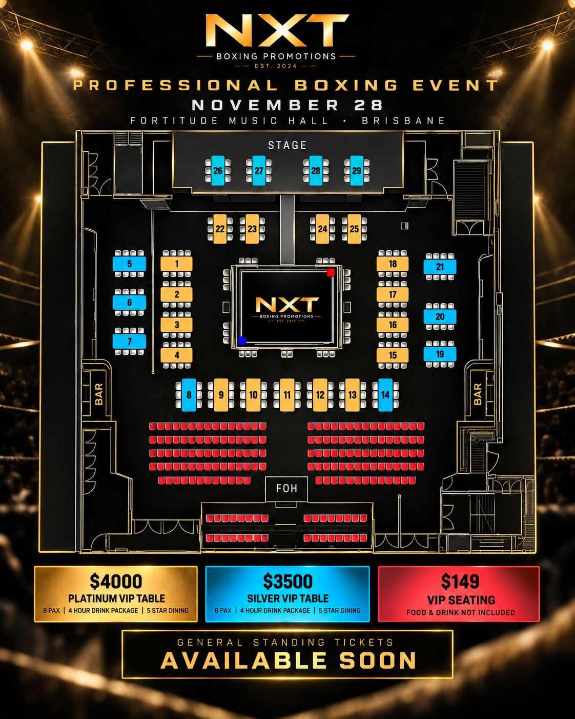 NOV 28 VIP SEATING