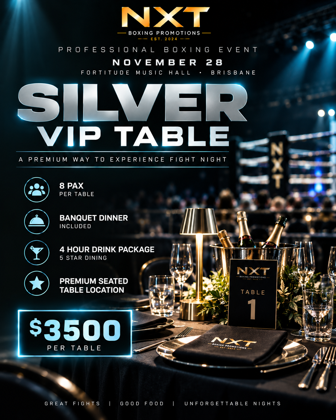 NOV 28 Silver VIP Table (8PAX)